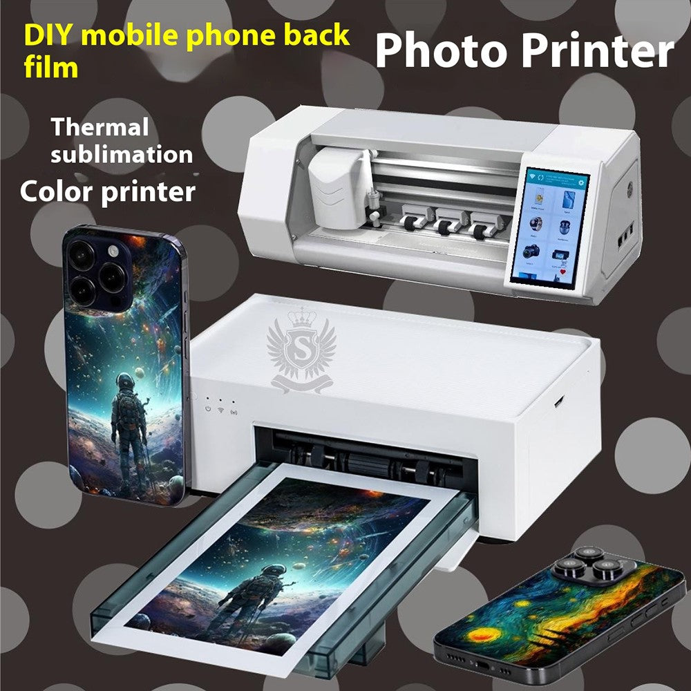Photo Printer Consumables Set with 36 Sheets Photo Paper / Matte Film / Scraper / Base Plate