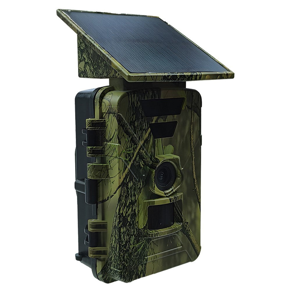 PR903W Solar Trail Camera, 8K 60MP WiFi APP Hunting Camera IR Night Vision Trail Cam IP66 Waterproof for Wildlife Monitoring