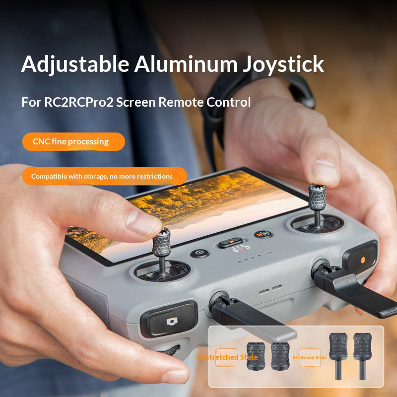 STARTRC 2Pcs For DJI RC 2/RC Pro 2 Remote Control with Screen Aluminum Alloy Joysticks Replacement Thumb Rockers