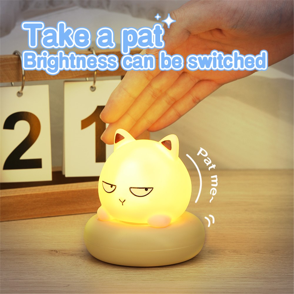 Cute Shape Silicone Touch Night Lamp Bedside Lamp Bedroom Decoration LED Light Home Decor