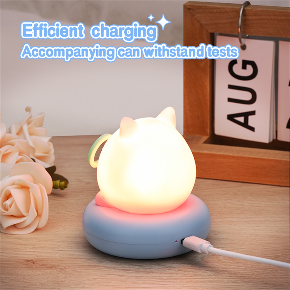 Cute Shape Silicone Touch Night Lamp Bedside Lamp Bedroom Decoration LED Light Home Decor