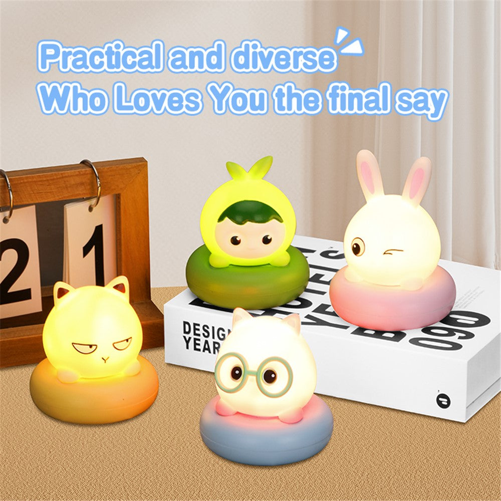 Cute Shape Silicone Touch Night Lamp Bedside Lamp Bedroom Decoration LED Light Home Decor