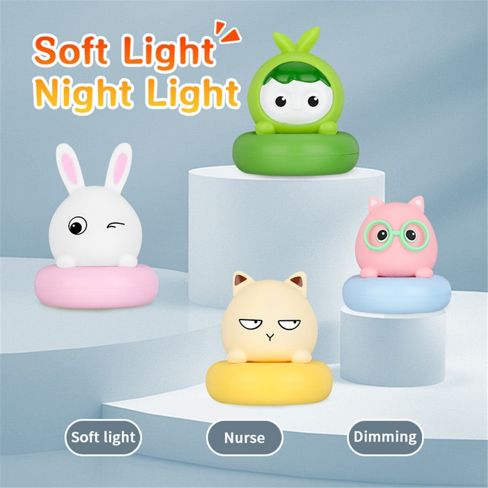 Cute Shape Silicone Touch Night Lamp Bedside Lamp Bedroom Decoration LED Light Home Decor