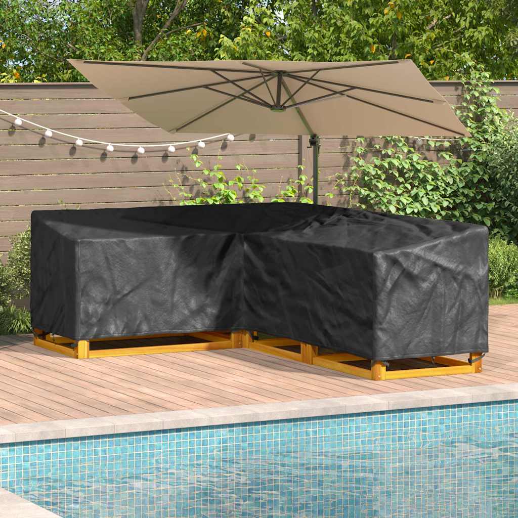 Wasserdichte L-Form Gartenmöbel-Abdeckung 220 cm - Robust & Stilvoll aus 210D Oxford-Gewebe