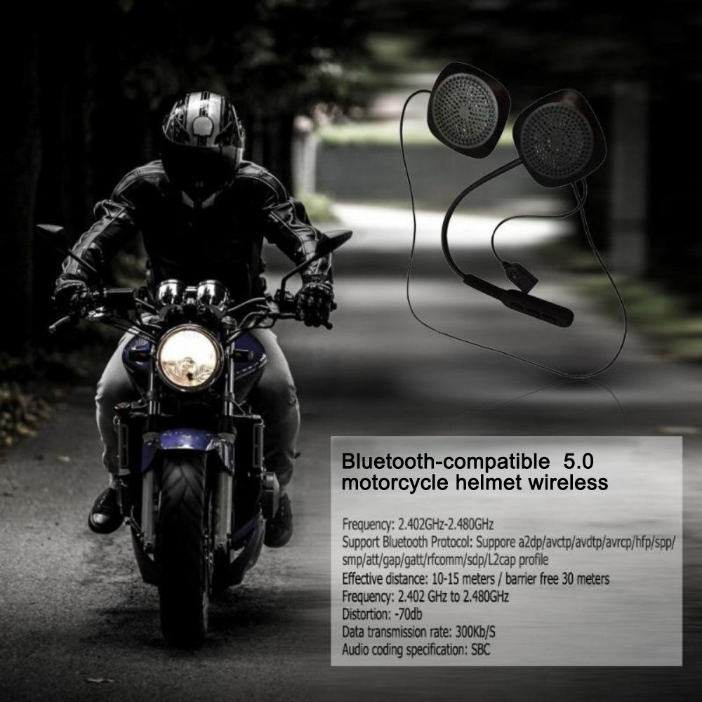 Motorrad Helm Bluetooth Headset – Kabelloser Kopfhörer mit Mikrofon