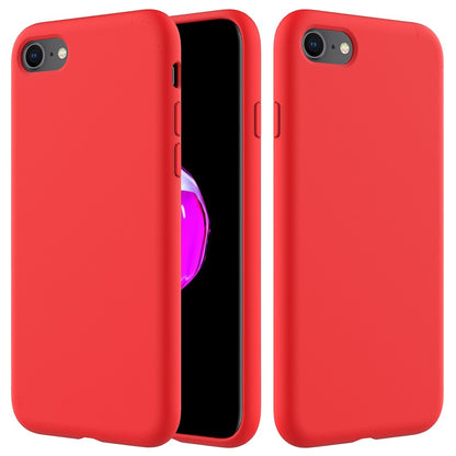 Edge Wrapped Liquid Silicone Phone Protection Case Cellphone Shell for iPhone 7/8/SE (2020)/SE (2022)