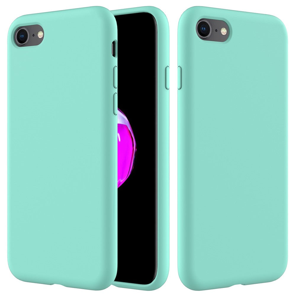 Edge Wrapped Liquid Silicone Phone Protection Case Cellphone Shell for iPhone 7/8/SE (2020)/SE (2022)