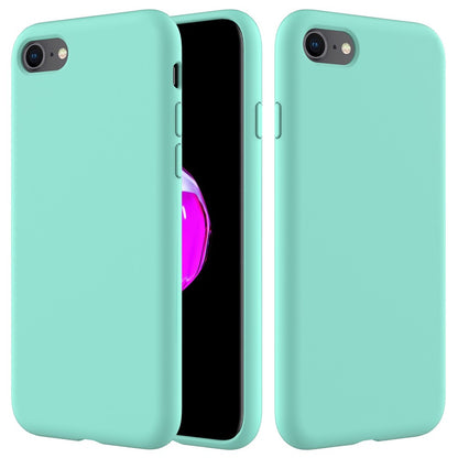 Edge Wrapped Liquid Silicone Phone Protection Case Cellphone Shell for iPhone 7/8/SE (2020)/SE (2022)