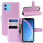Litchi Skin Leather Wallet Stand Case for iPhone 11 6.1 inch (2019) with Soft TPU Inner Case