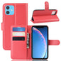 Litchi Skin Leather Wallet Stand Case for iPhone 11 6.1 inch (2019) with Soft TPU Inner Case