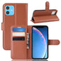 Litchi Skin Leather Wallet Stand Case for iPhone 11 6.1 inch (2019) with Soft TPU Inner Case