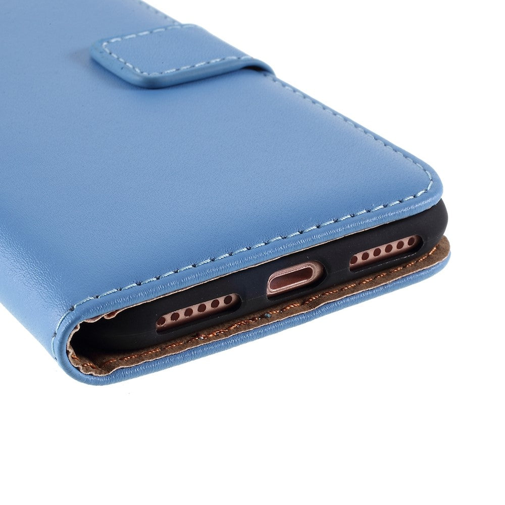 Stand Function Genuine Leather Wallet Flip Case with Secure Magnetic Closure for iPhone 8 / 7 / SE (2020) / SE (2022)