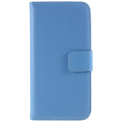 Stand Function Genuine Leather Wallet Flip Case with Secure Magnetic Closure for iPhone 8 / 7 / SE (2020) / SE (2022)
