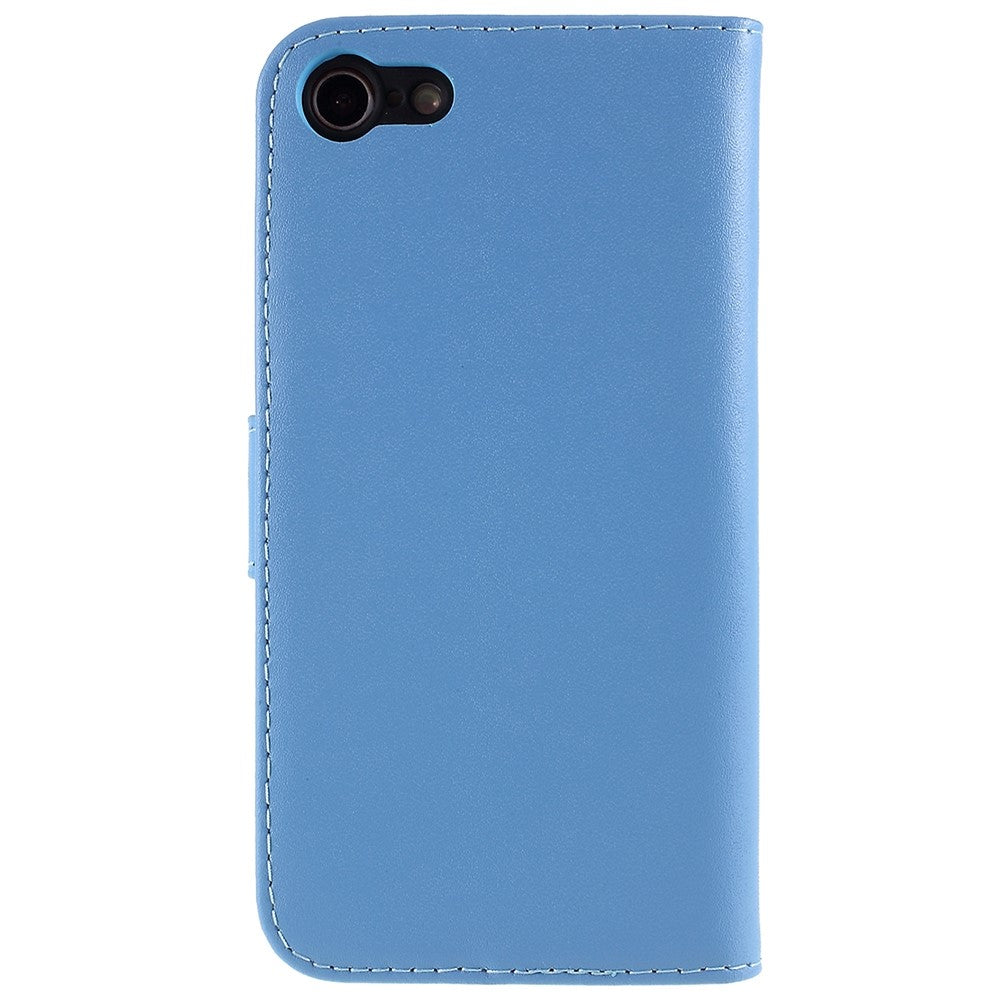 Stand Function Genuine Leather Wallet Flip Case with Secure Magnetic Closure for iPhone 8 / 7 / SE (2020) / SE (2022)