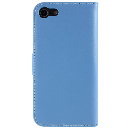 Stand Function Genuine Leather Wallet Flip Case with Secure Magnetic Closure for iPhone 8 / 7 / SE (2020) / SE (2022)