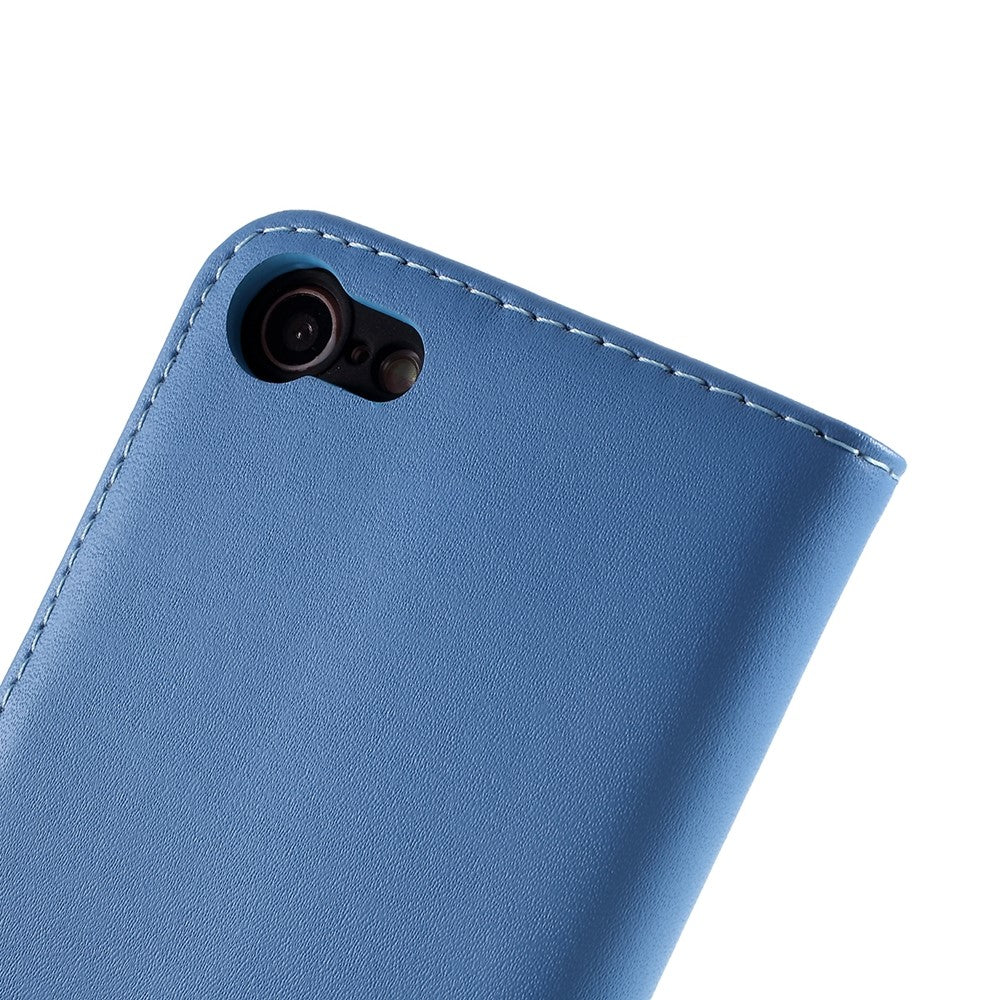 Stand Function Genuine Leather Wallet Flip Case with Secure Magnetic Closure for iPhone 8 / 7 / SE (2020) / SE (2022)