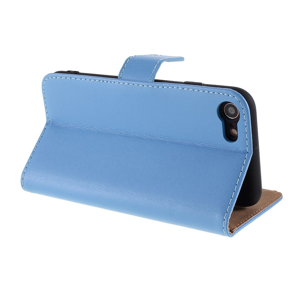 Stand Function Genuine Leather Wallet Flip Case with Secure Magnetic Closure for iPhone 8 / 7 / SE (2020) / SE (2022)