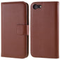Stand Function Genuine Leather Wallet Flip Case with Secure Magnetic Closure for iPhone 8 / 7 / SE (2020) / SE (2022)