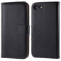Stand Function Genuine Leather Wallet Flip Case with Secure Magnetic Closure for iPhone 8 / 7 / SE (2020) / SE (2022)