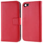 Stand Function Genuine Leather Wallet Flip Case with Secure Magnetic Closure for iPhone 8 / 7 / SE (2020) / SE (2022)