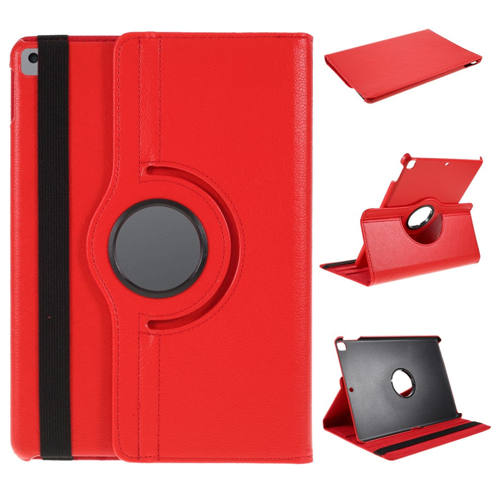 Leder Hülle für iPad 10.2" (2021/2020/2019) / Air 10.5" (2019) / Pro 10.5" (2017) mit Litschi-Struktur & 360° Standfunktion