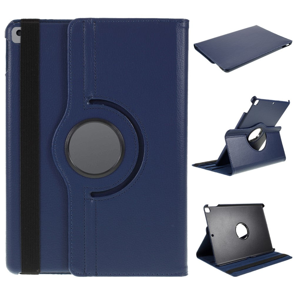 Leder Hülle für iPad 10.2" (2021/2020/2019) / Air 10.5" (2019) / Pro 10.5" (2017) mit Litschi-Struktur & 360° Standfunktion