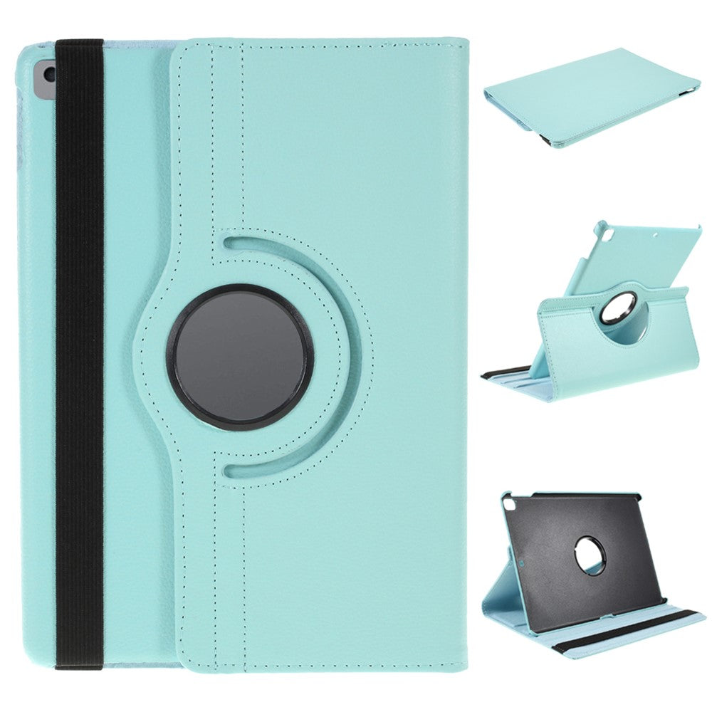 Leder Hülle für iPad 10.2" (2021/2020/2019) / Air 10.5" (2019) / Pro 10.5" (2017) mit Litschi-Struktur & 360° Standfunktion