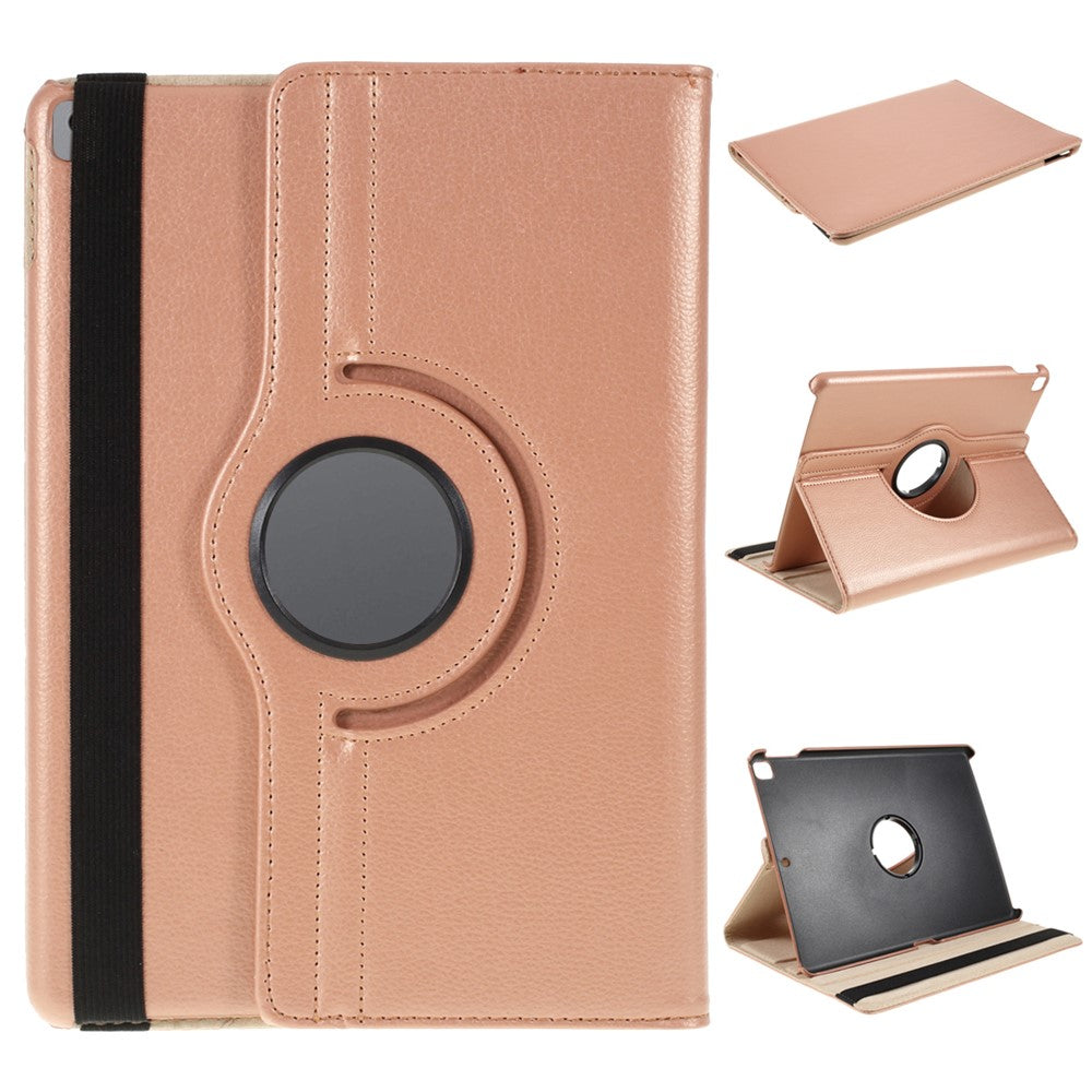 Leder Hülle für iPad 10.2" (2021/2020/2019) / Air 10.5" (2019) / Pro 10.5" (2017) mit Litschi-Struktur & 360° Standfunktion