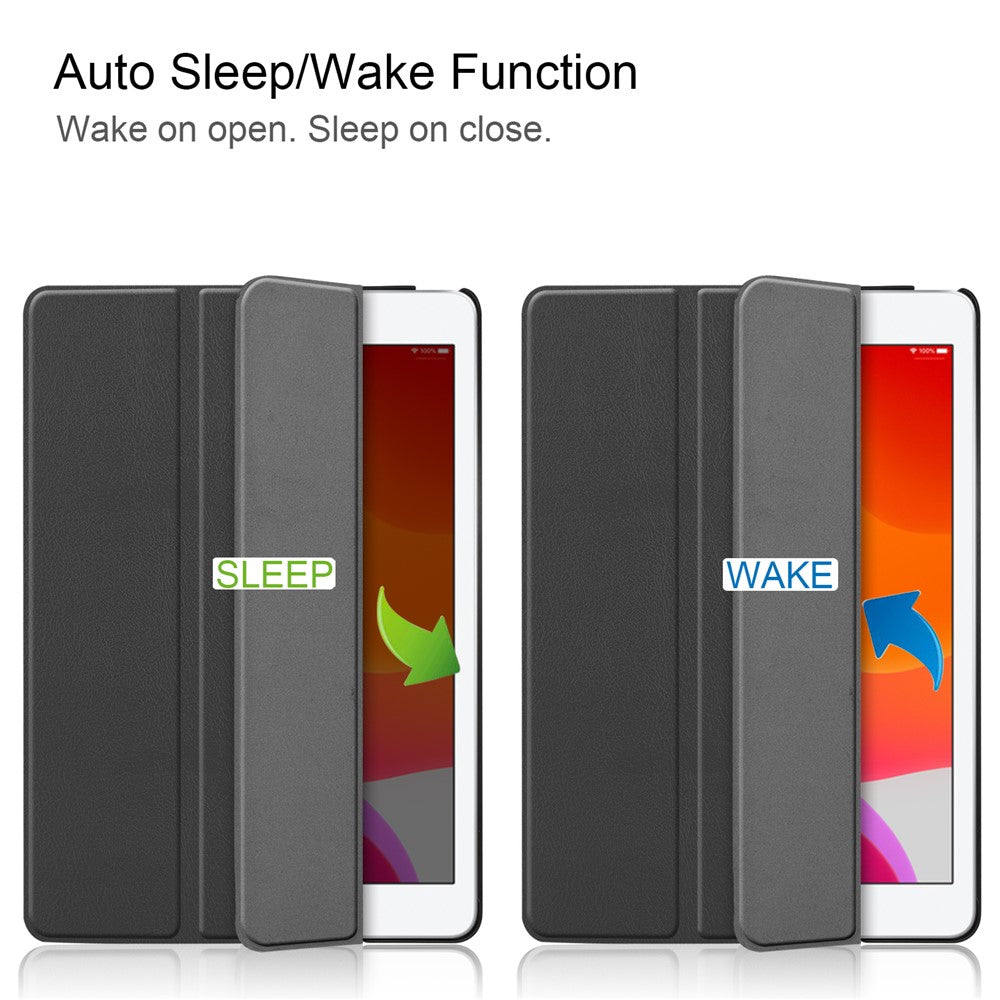 Tri-Fold Smart Case für iPad 10.2 (2021/2020/2019) - PU Leder Schutzhülle mit Aufwach-/Schlaffunktion