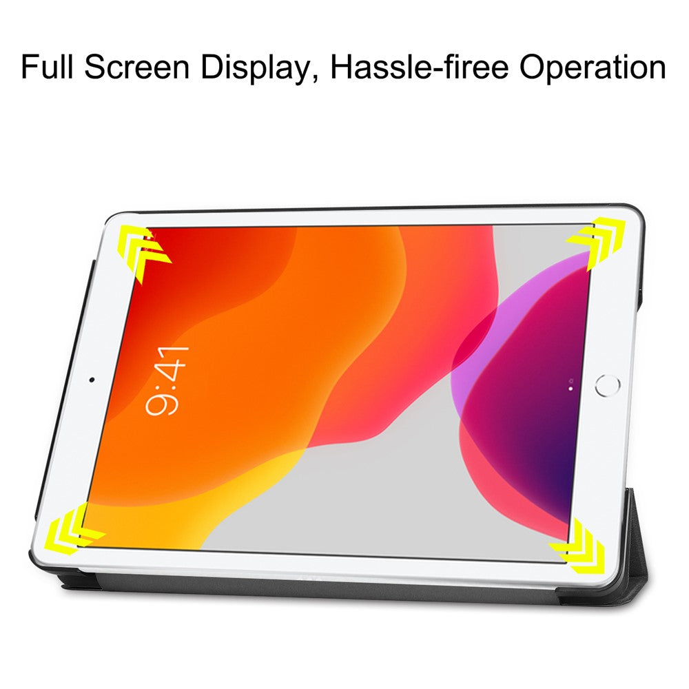 Tri-Fold Smart Case für iPad 10.2 (2021/2020/2019) - PU Leder Schutzhülle mit Aufwach-/Schlaffunktion