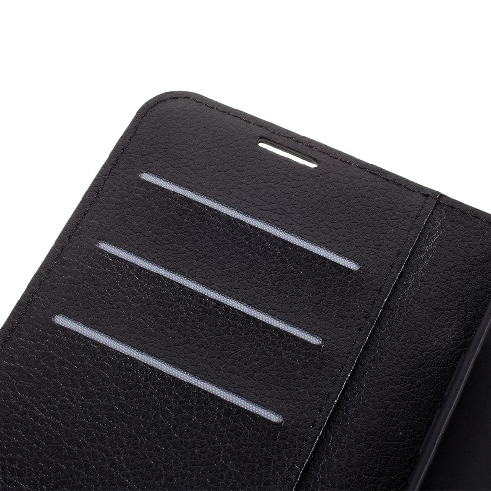 Litchi Surface Shell Leather Case with Stand for iPhone 12 Pro / 12 Mobile Phone Accessories