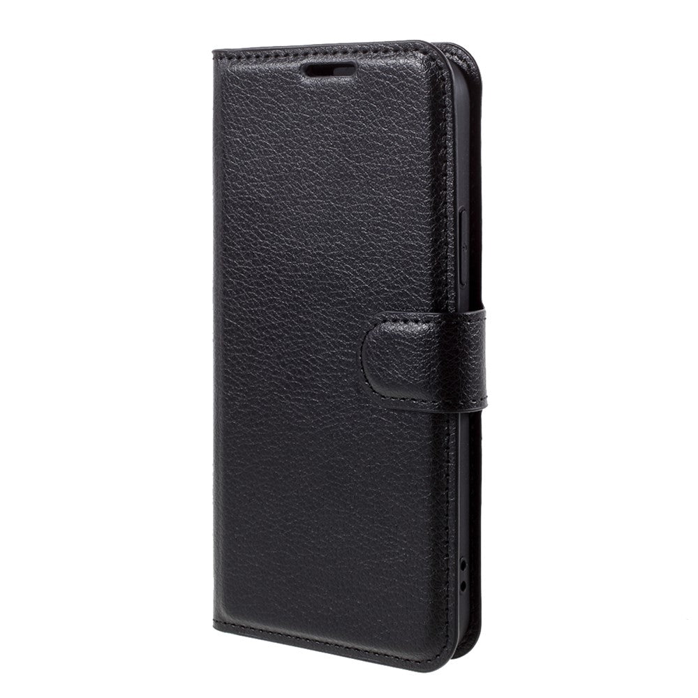 Litchi Surface Shell Leather Case with Stand for iPhone 12 Pro / 12 Mobile Phone Accessories