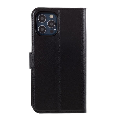 Litchi Surface Shell Leather Case with Stand for iPhone 12 Pro / 12 Mobile Phone Accessories