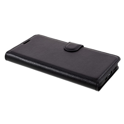 Litchi Surface Shell Leather Case with Stand for iPhone 12 Pro / 12 Mobile Phone Accessories