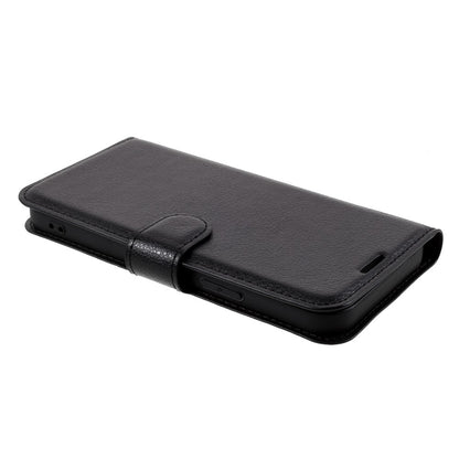 Litchi Surface Shell Leather Case with Stand for iPhone 12 Pro / 12 Mobile Phone Accessories