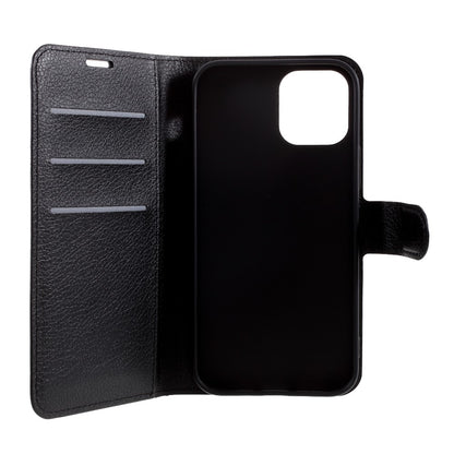 Litchi Surface Shell Leather Case with Stand for iPhone 12 Pro / 12 Mobile Phone Accessories