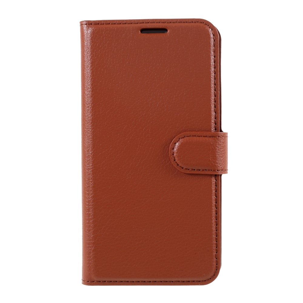 Litchi Surface Shell Leather Case with Stand for iPhone 12 Pro / 12 Mobile Phone Accessories