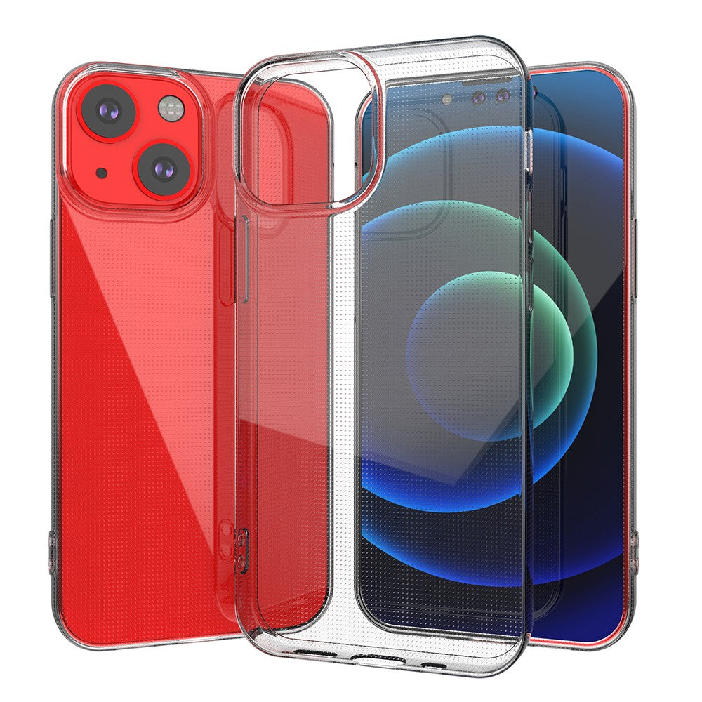 Ultra-Thin TPU Transparent Phone Back Case for iPhone 13 mini 5.4 inch