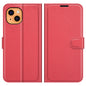 For iPhone 13 Case Litchi Texture Shockproof Leather Wallet Phone Cover