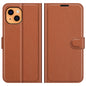 For iPhone 13 Case Litchi Texture Shockproof Leather Wallet Phone Cover