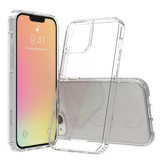 Crystal Clear for iPhone 13 6.1 inch, Acrylic + TPU Shockproof Protective Phone Cover