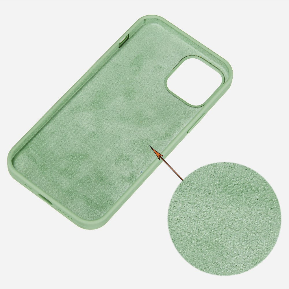 For iPhone 13 Anti-Scratch Liquid Silicone Phone Back Case Protective Cover
