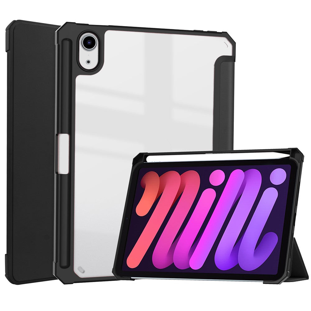 Transparente Hülle mit Ständer & Stifthalter für iPad mini (2024) / mini (2021)