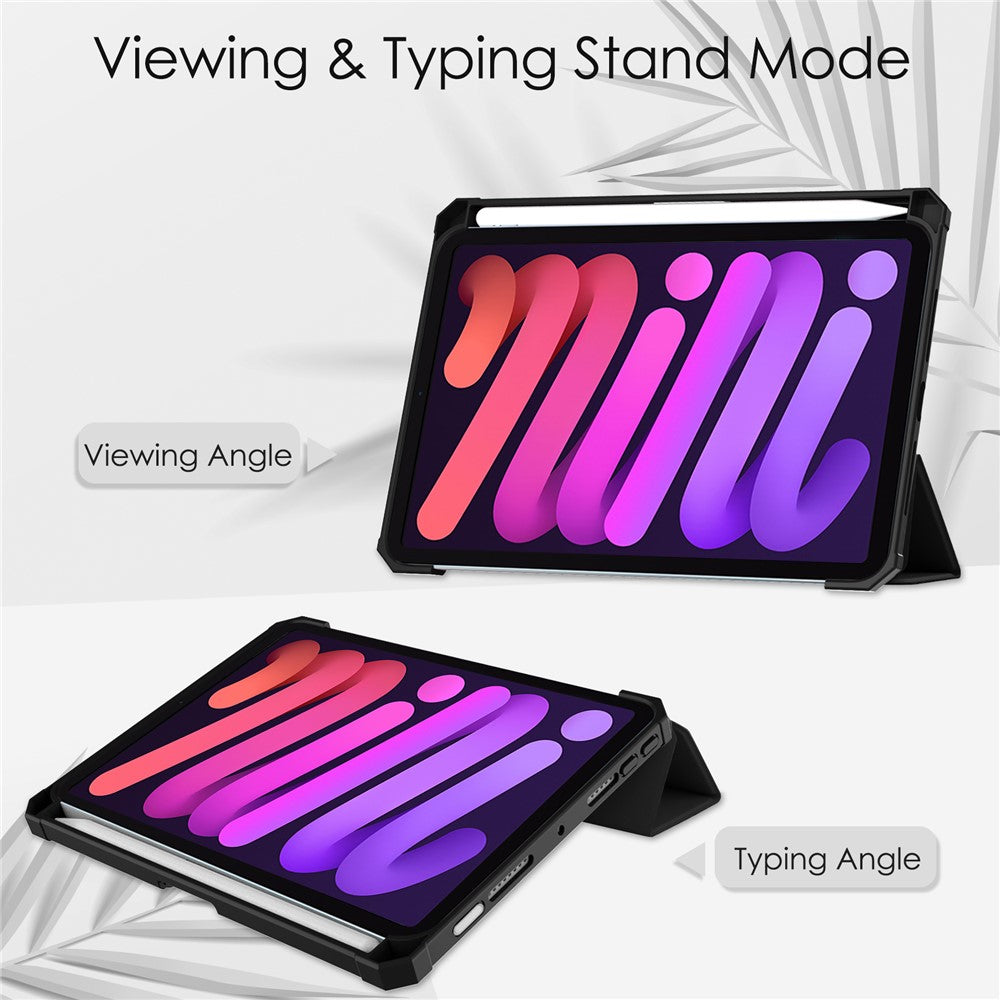 Transparente Hülle mit Ständer & Stifthalter für iPad mini (2024) / mini (2021)