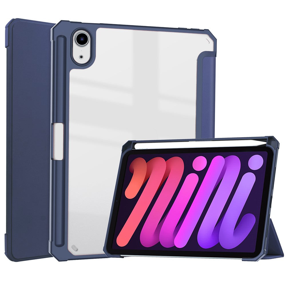 Transparente Hülle mit Ständer & Stifthalter für iPad mini (2024) / mini (2021)