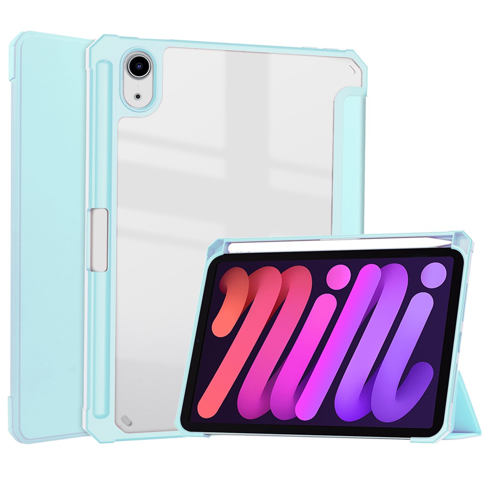 Transparente Hülle mit Ständer & Stifthalter für iPad mini (2024) / mini (2021)