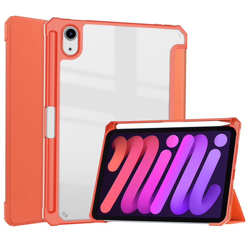Transparente Hülle mit Ständer & Stifthalter für iPad mini (2024) / mini (2021)