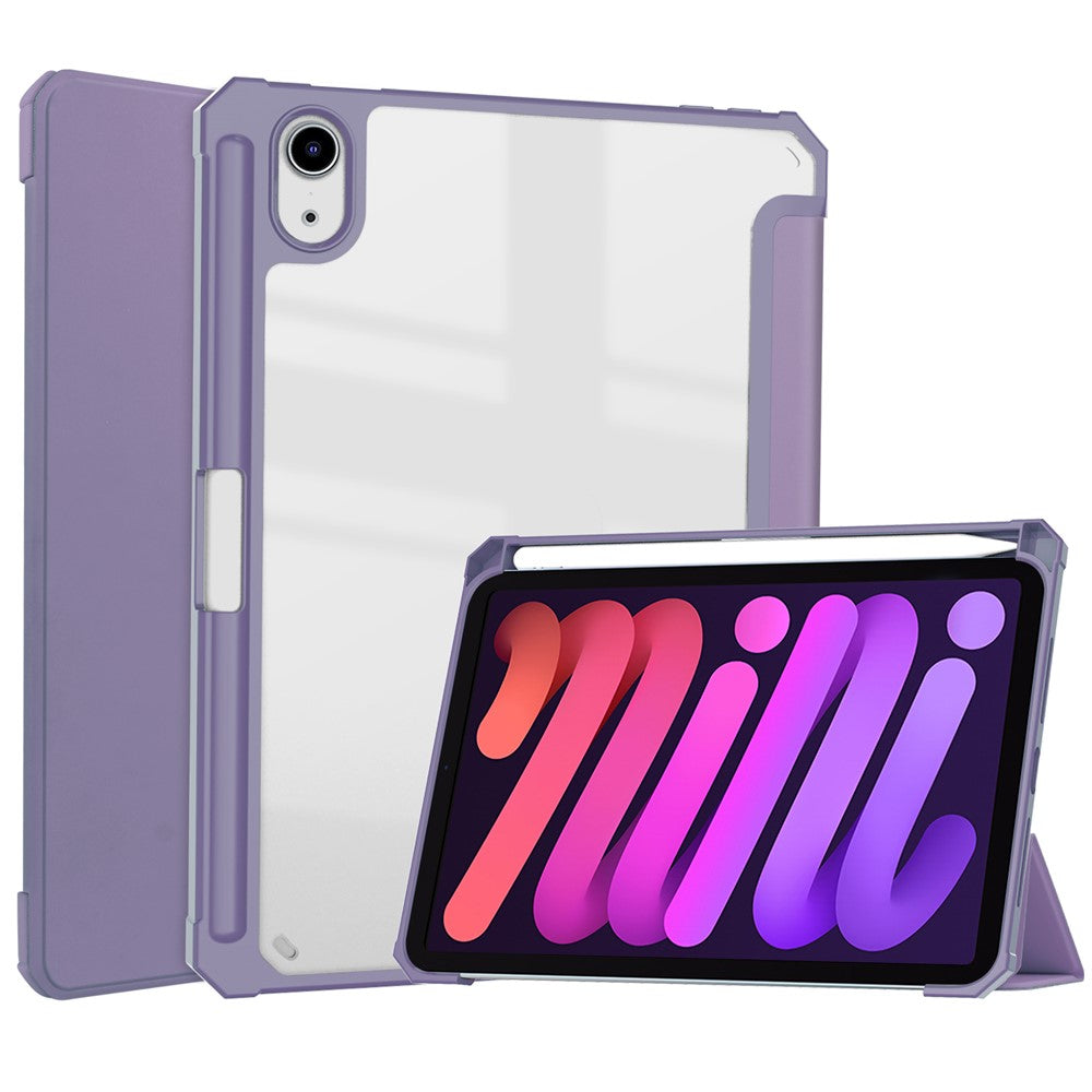 Transparente Hülle mit Ständer & Stifthalter für iPad mini (2024) / mini (2021)