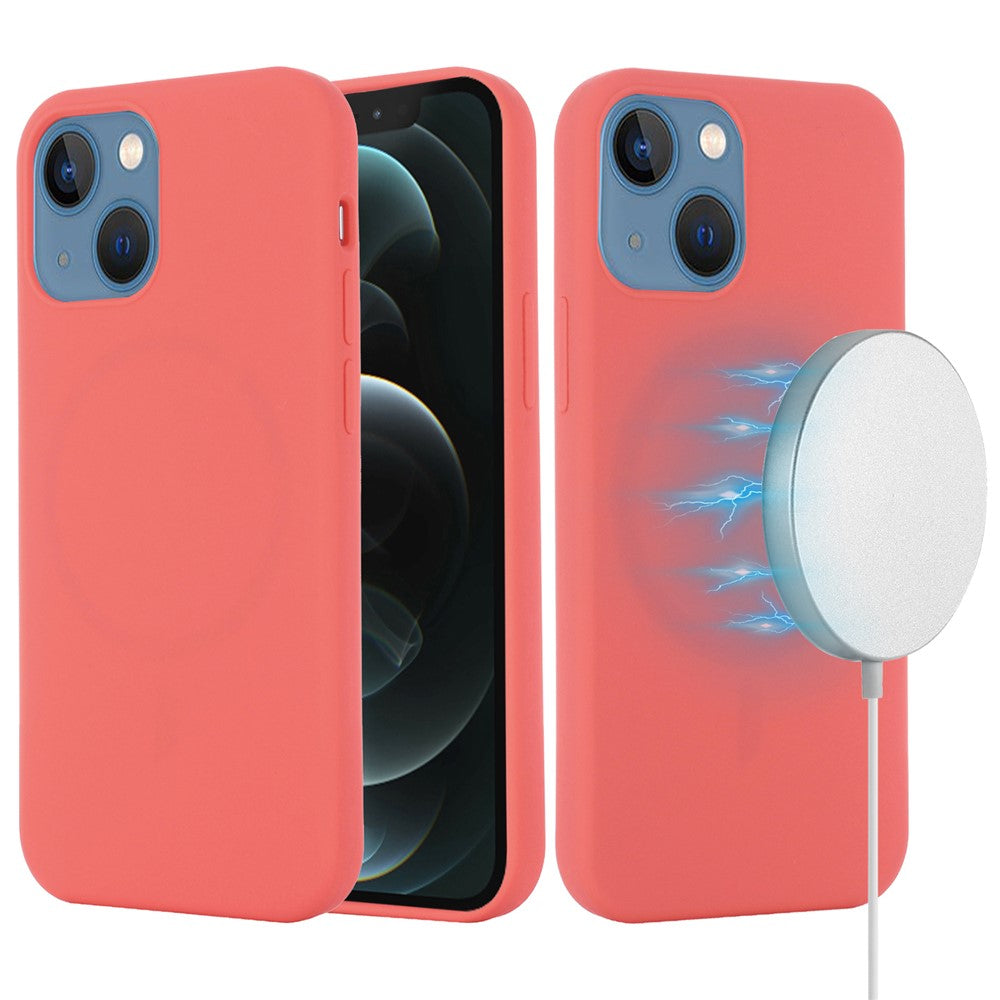For iPhone 13 Cover Compatible with MagSafe Liquid Silicone Phone Case