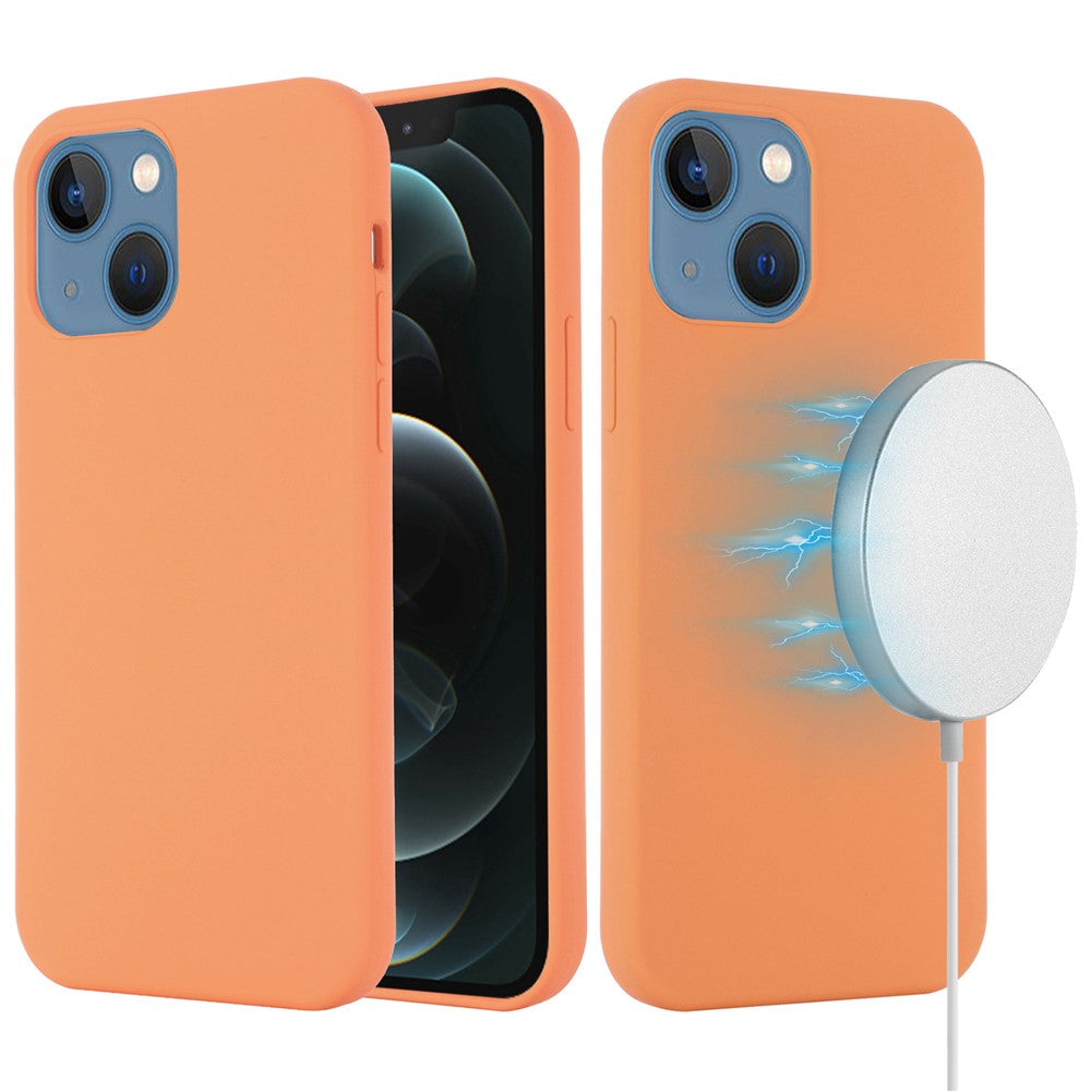 For iPhone 13 Cover Compatible with MagSafe Liquid Silicone Phone Case